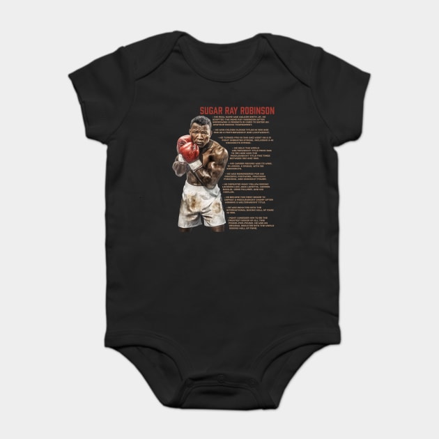 Sugar Ray Robinson Baby Bodysuit by UrbanLifeApparel